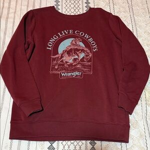 Wrangler Burgundy Crewneck pullover